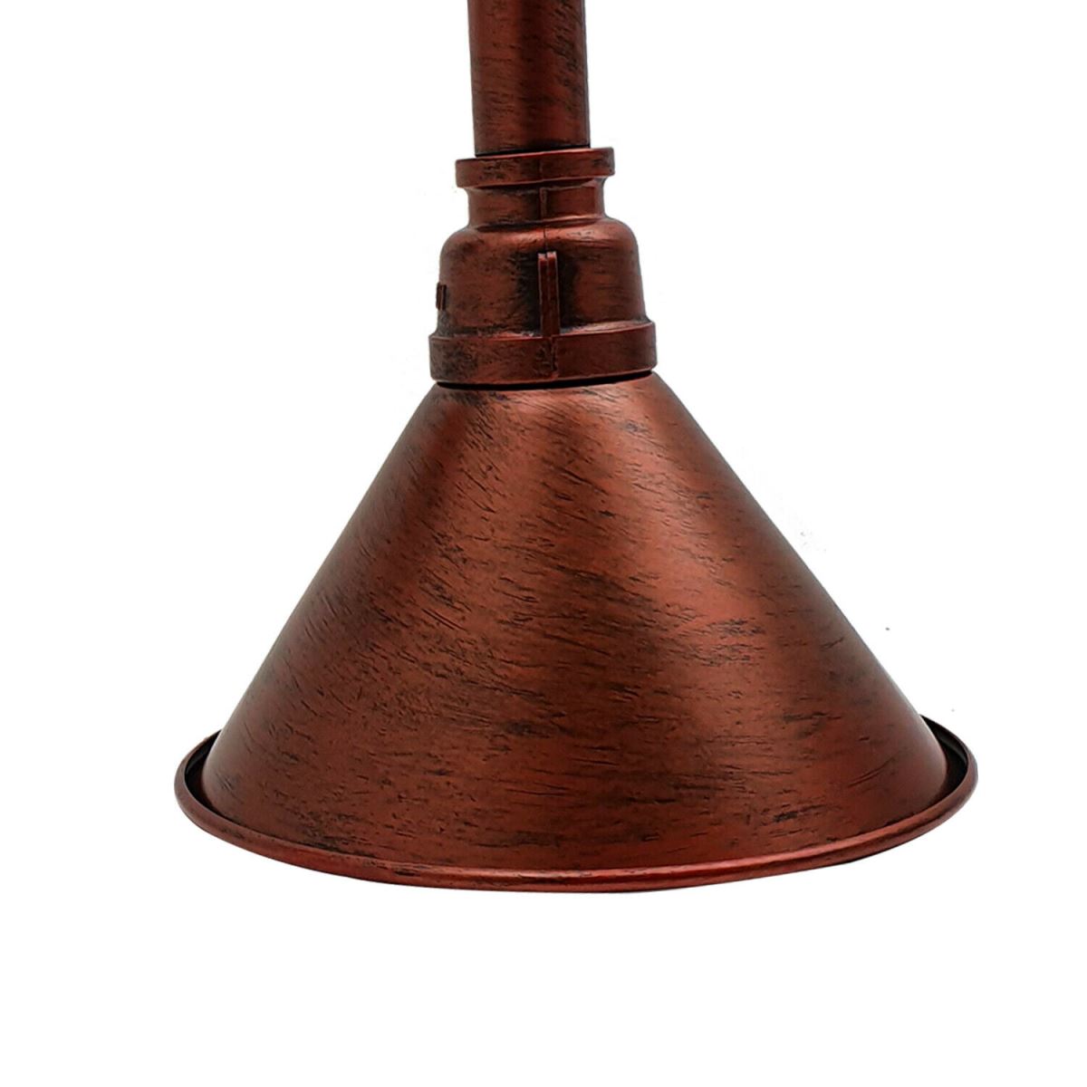 Rustic Red Steampunk Pipe Wall Sconce