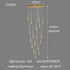 Modern Branch Shaped Gold Bar Staircase Long Chandelier For Duplex Living Room Dining Room Restaurant Home Decor Lustre Fixtures