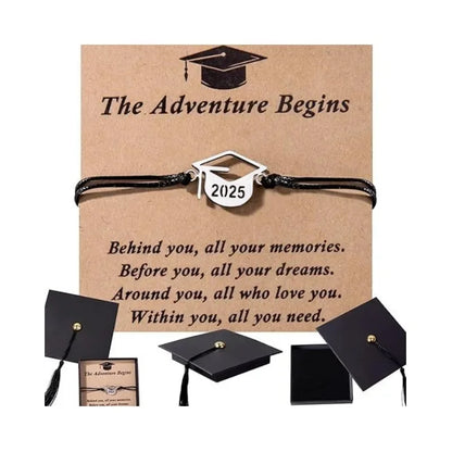 Graduation Gift Box Set — Compass, Bracelet & Keepsake Card