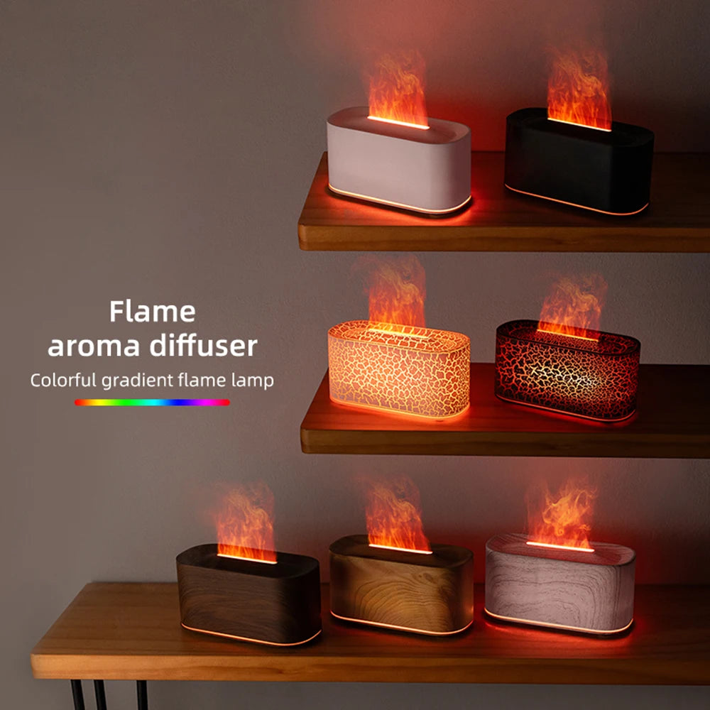 Flicker & Flow — Flame Effect Aromatherapy Diffuser & Humidifier