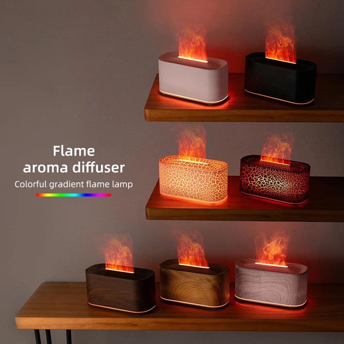 Flicker &amp; Flow — Flame Effect Aromatherapy Diffuser &amp; Humidifier