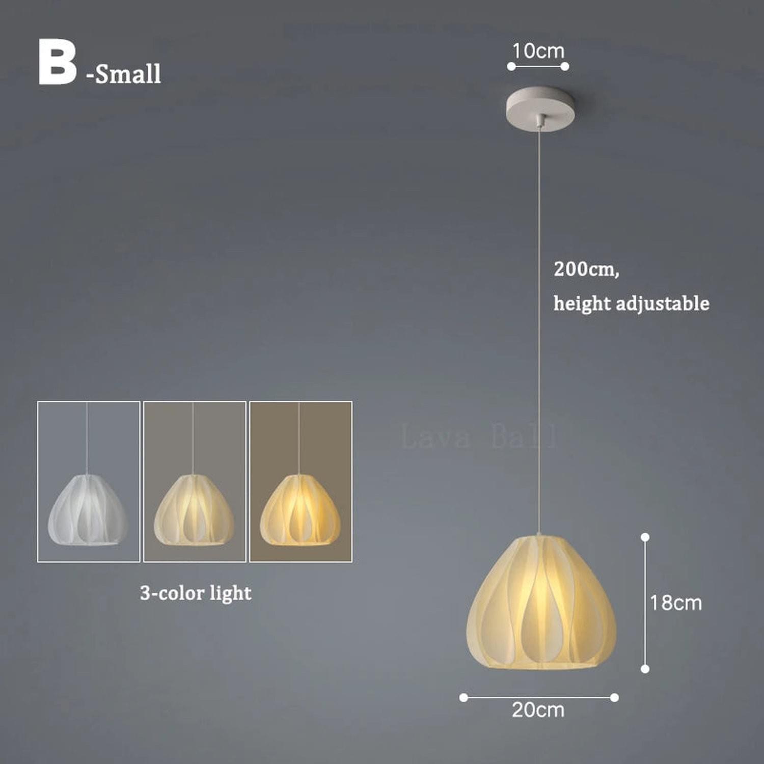 3D Floral Resin Pendant Light — Nordic Chandelier