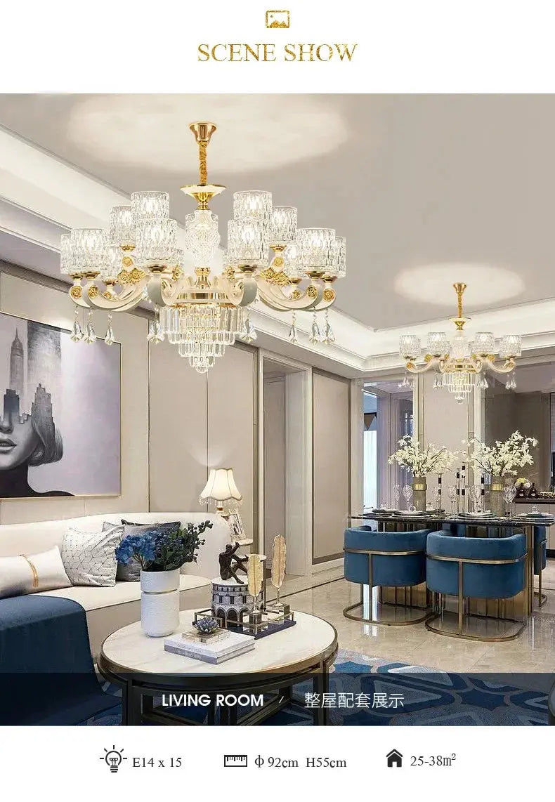 Dressed in Light — Crystal LED Chandelier for Hotel-Worthy Living Rooms &amp; Bedrooms Jonine’s Corner