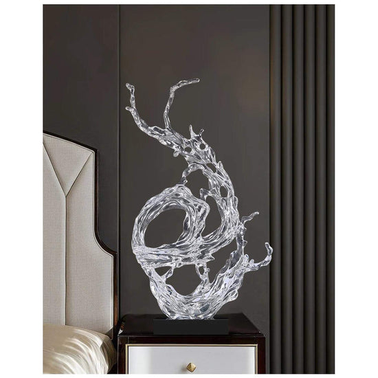 Lumière light luxury resin art sculpture for modern interiors showcasing quiet luxury