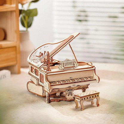 ROKR Magic Piano — 3D Wooden Puzzle Music Box