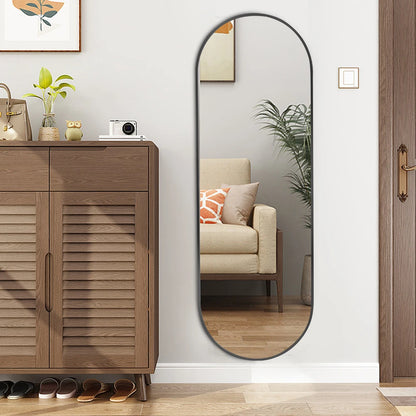 The Mirror That Opens the Room — Oversized Oval Full-Length Mirror