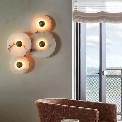 Natural Marble Wall Lamps Applied to Living Room Sofas TV Background Walls Restaurants Corridors Bathroom Bedroom Luxury Decor Jonine’s Corner