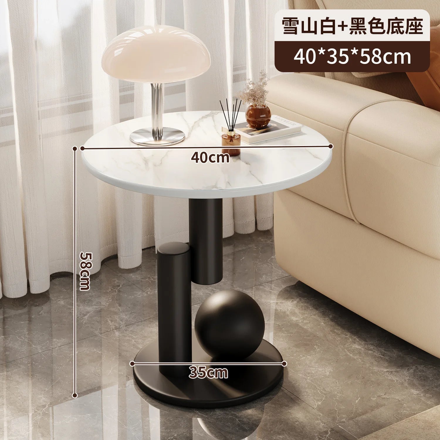 Living room sofa, small coffee table, side cabinet, living room home, light luxury bedside table, balcony, simple and creative Jonine’s Corner