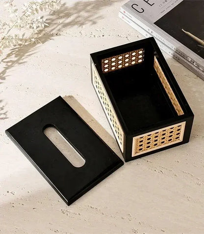Rattan Tissue Box Cover — Uncategorized