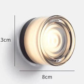 Modern Stylish Fashion Art Creative Lustre Lights Glass Stone Round Sconce LED Wall Lamps for Bedroom Home Decoration Chandelier Jonine’s Corner