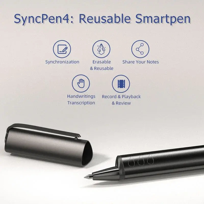 The Smart Notebook — NewYes Reusable Notebook + SyncPen 4 Set with Multi-Language Translation