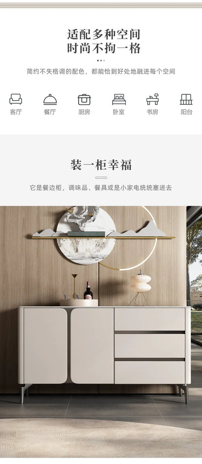 Premium Minimalist Display Cabinet — Light Luxury Living Room Storage