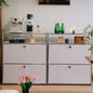 Dual Cabinet Storage Organizer — Modern Chest of Drawers for Bedroom & Living Room