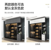 Bedroom Glass Sliding Door Wardrobe Clothes Storage Cabinet Closet Double Wardrobe Cabinets Wardrobes Furniture Modern Simple Jonine&