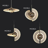 Modern Rose Gold LED Pendant Light — Bedroom & Living Room Chandelier Jonine’s Corner