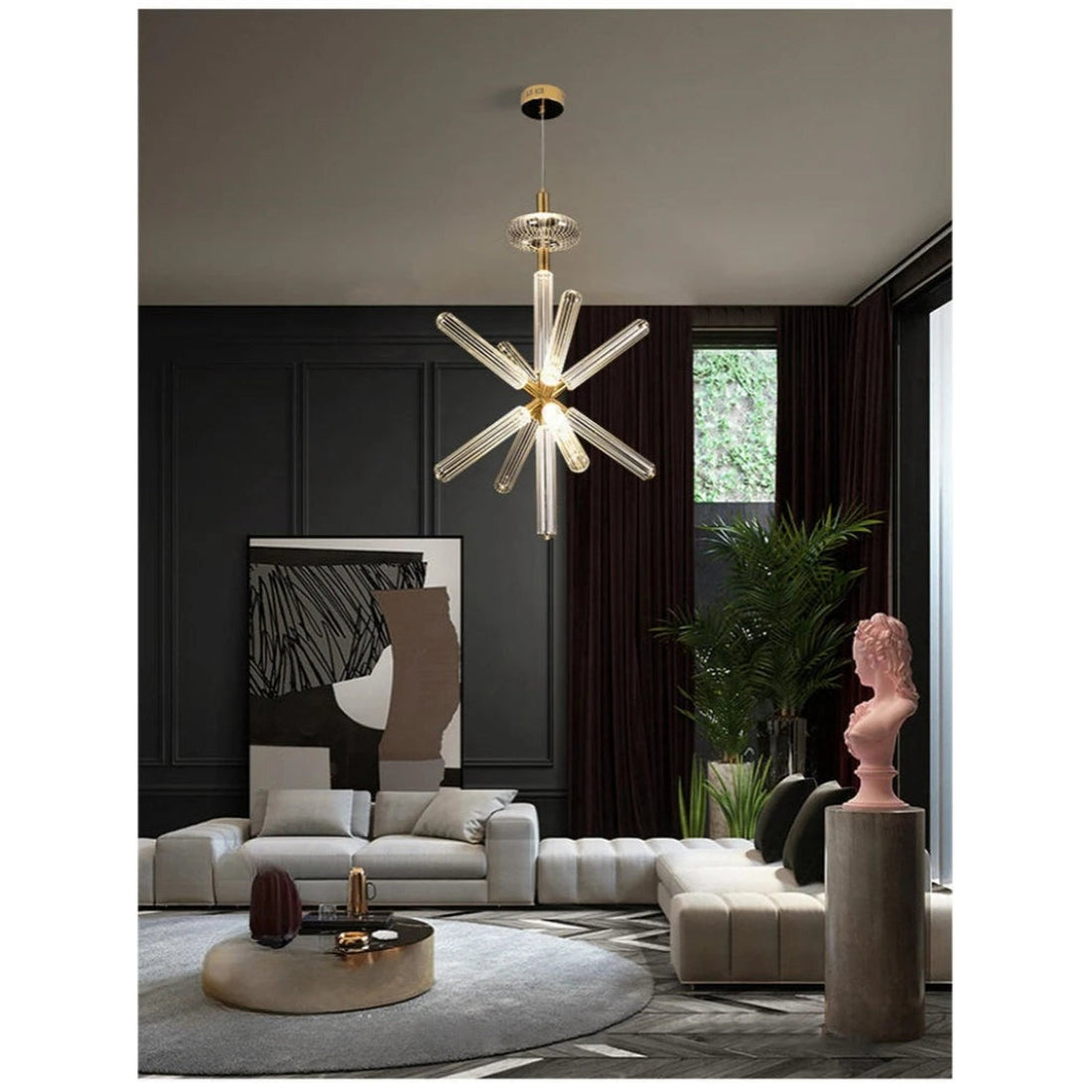 Nordic Luxury Art Glass Chandelier — High-End Pendant Lamp Home Décor