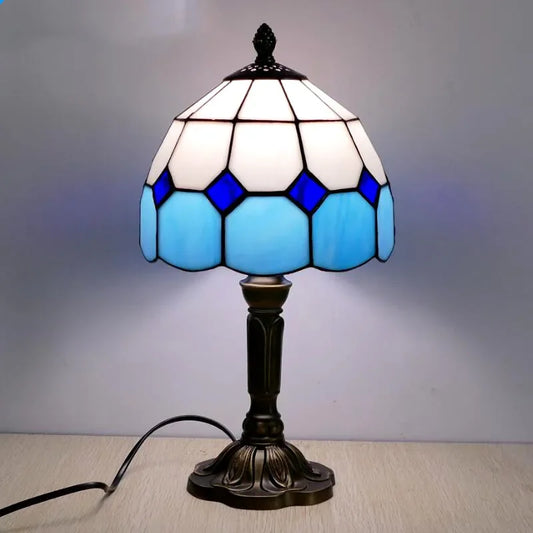 Old World Glow — European Retro Art Glass LED Desk Lamp