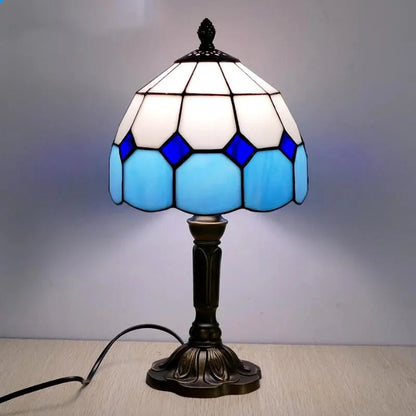 Old World Glow — European Retro Art Glass LED Desk Lamp