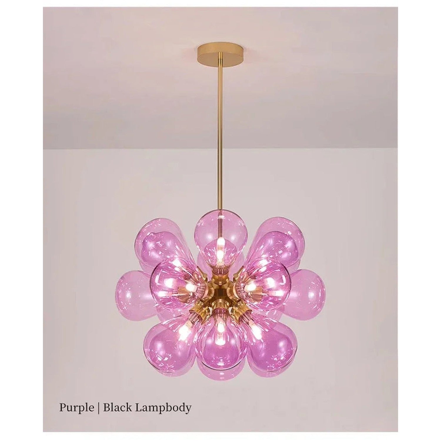 Suspended in Light — Designer Glass Bubble Chandelier for Bedroom &amp; Living Room