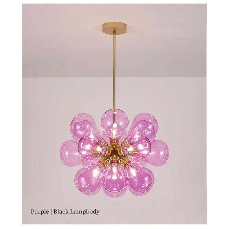Suspended in Light — Designer Glass Bubble Chandelier for Bedroom & Living Room