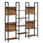 VASAGLE Bookshelf, 14 Shelves, Metal Rack for living room Study office Industrial Design