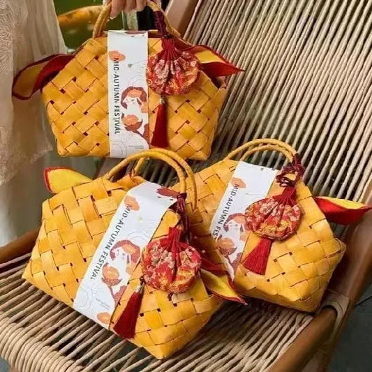 Woven Flower Gift Basket — Festival & Wedding Decor