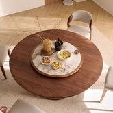 Round Mobile Dining Table Mid Century Wood Center Dining Table Space Saving Restaurant Mesas De Comedor Commercial Furniture Jonine’s Corner