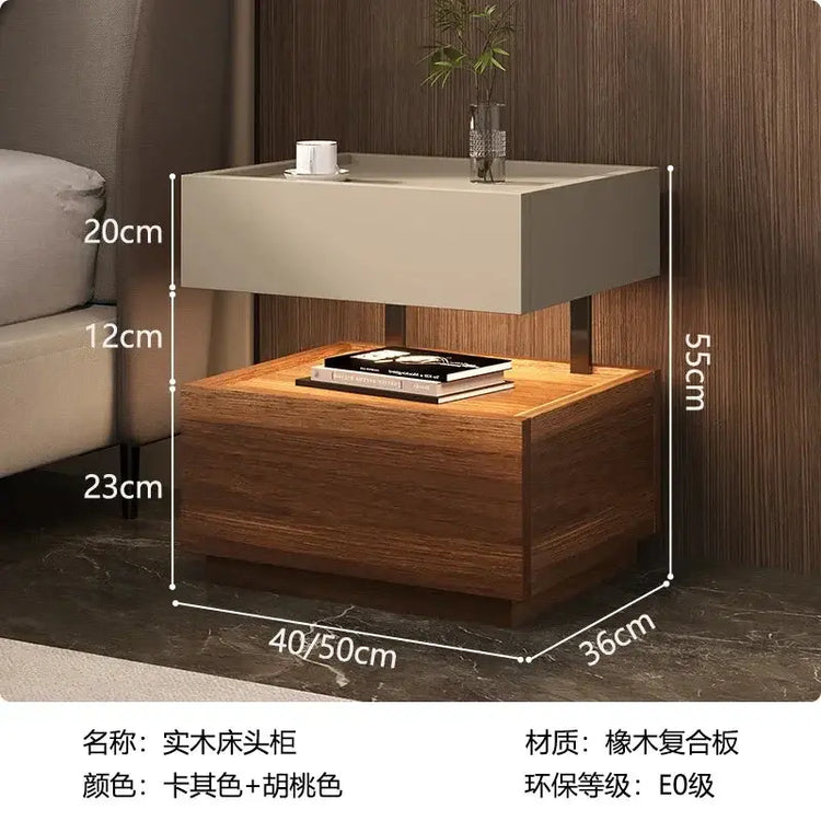Simple European Bedside Table Classic Storage Luxury Trendy Night Table Modern Premium Comodini Camera Letto Bedroom Furnitures Jonine&