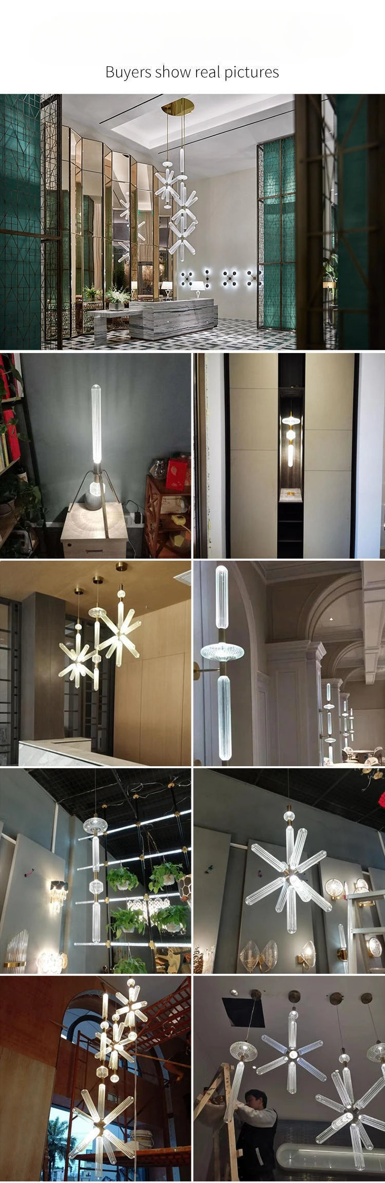 Nordic Luxury Art Glass Chandelier — High-End Pendant Lamp Home Décor