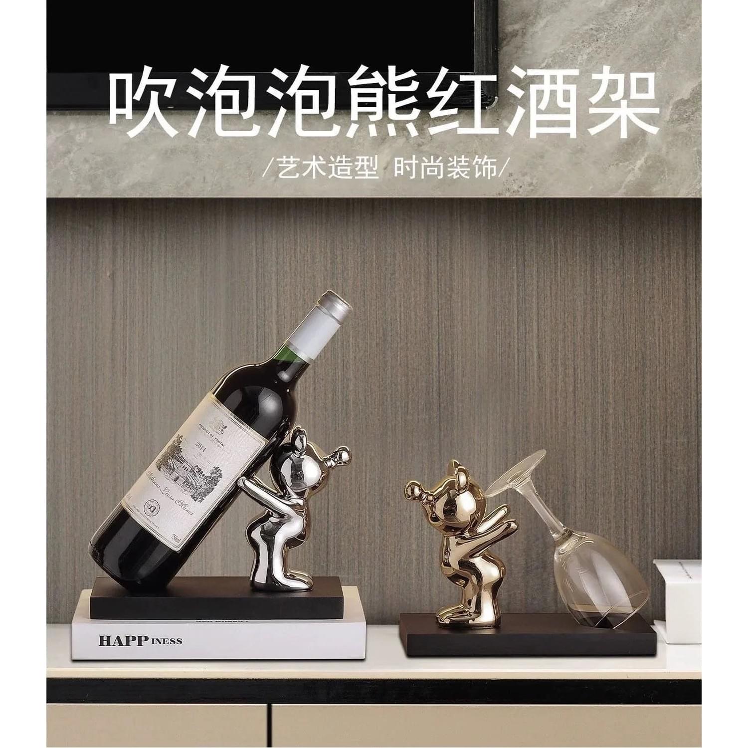 Ceramic Wine Rack &amp; Cabinet Accent Decor