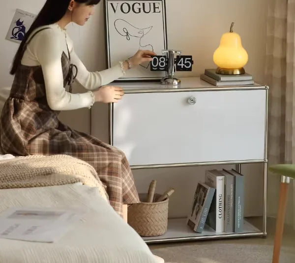 Dual Cabinet Storage Organizer — Modern Chest of Drawers for Bedroom & Living Room
