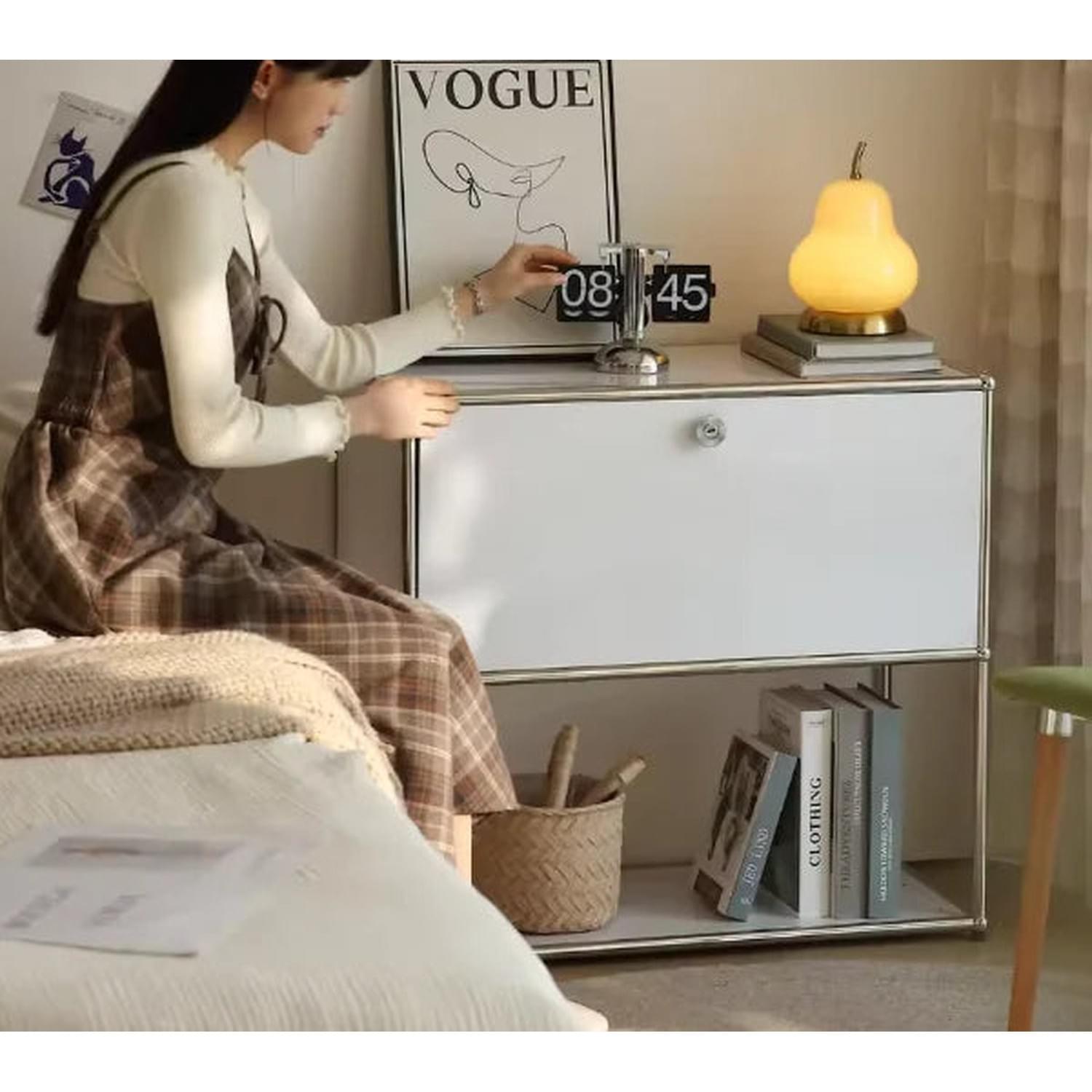 Dual Cabinet Storage Organizer — Modern Chest of Drawers for Bedroom &amp; Living Room