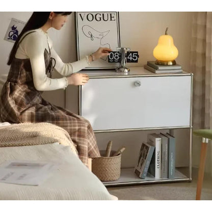 Dual Cabinet Storage Organizer — Modern Chest of Drawers for Bedroom &amp; Living Room