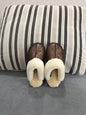 Cloud Underfoot — Natural Sheepskin & Fur Anti-Slip Home Slippers