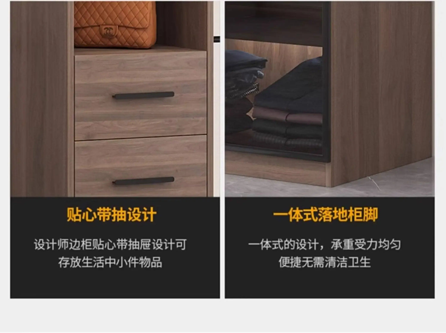 Glass light luxury corner cloakroom wardrobe Double clothes closet cabinets and wardrobes Cabinet dressing clothe home furniture Jonine&