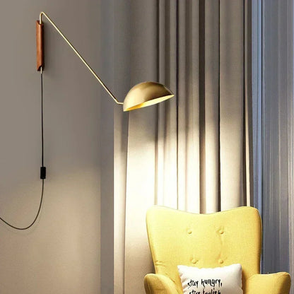 Modern Minimalist Long Arm LED Wall Lamp Design Style Golden Wall Lights Living Dining Room Bedside Sconce Adjustable Home Decor Jonine&