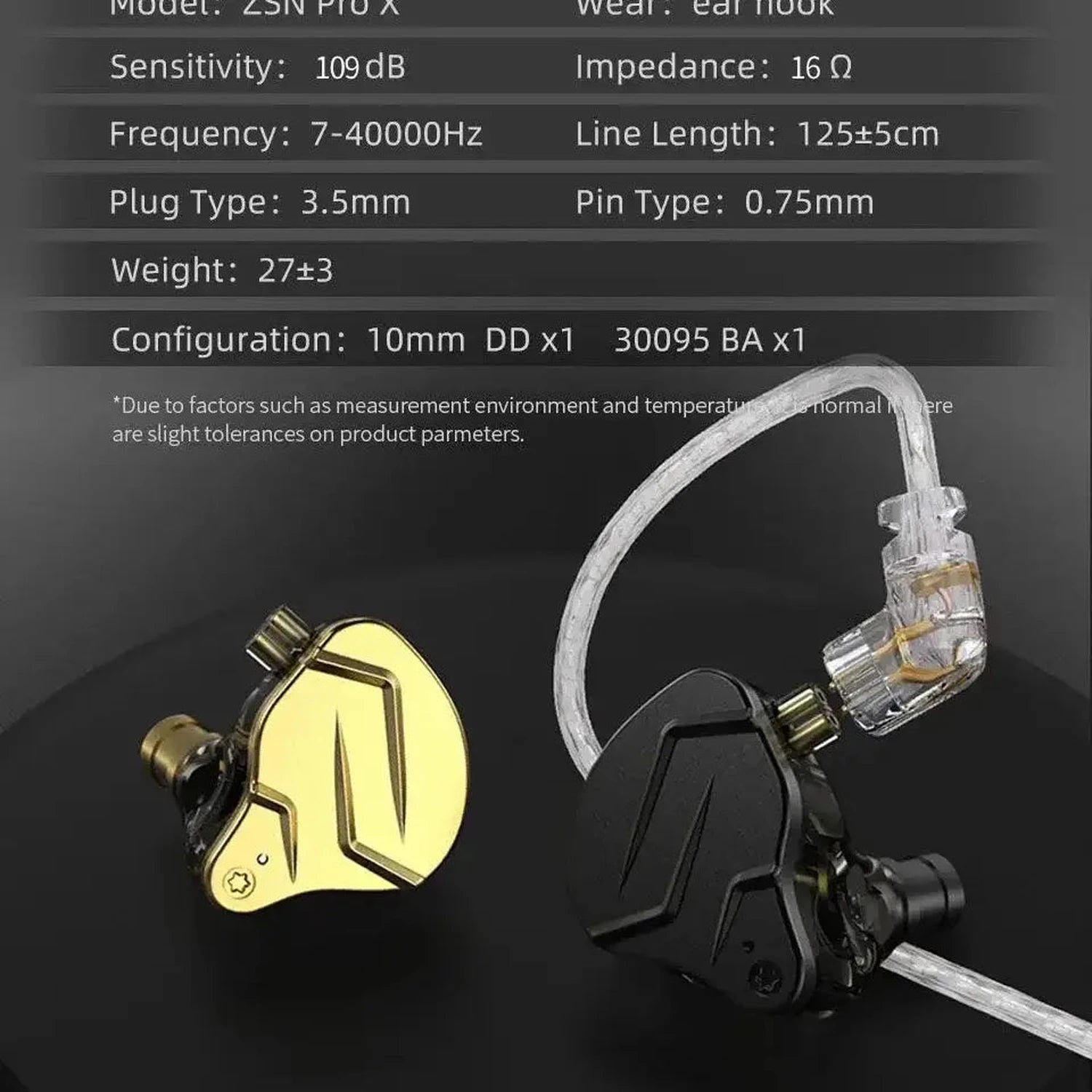 KZ ZSN Pro X 1DD 1BA Metal HIFI In Ear Earphone Bass Earbuds Hybrid Driver Sport Headset Very Low Voice For ZSX ZAX ASX EDX Z1 Jonine&