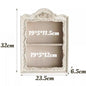 Nordic Resin Display Shelf — Two-Layer Carved Decorative Stand
