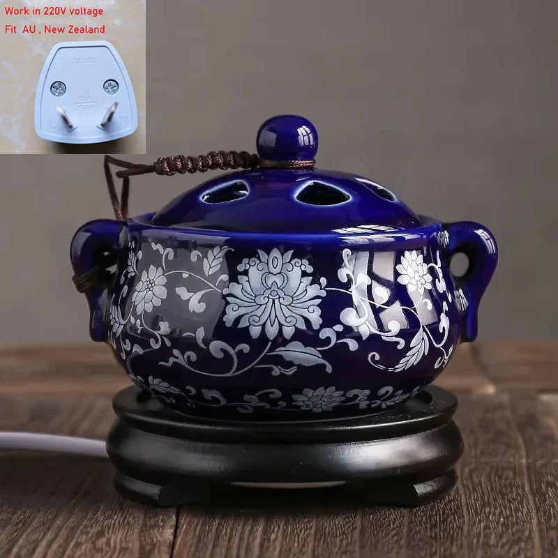 The Ritual Burner — Electric Ceramic Incense &amp; Essential Oil Warmer with Timer