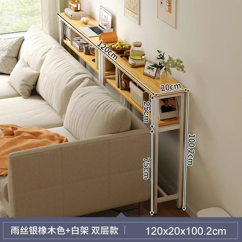 Narrow Sofa Gap Side Table — Space-Saving Partition Rack