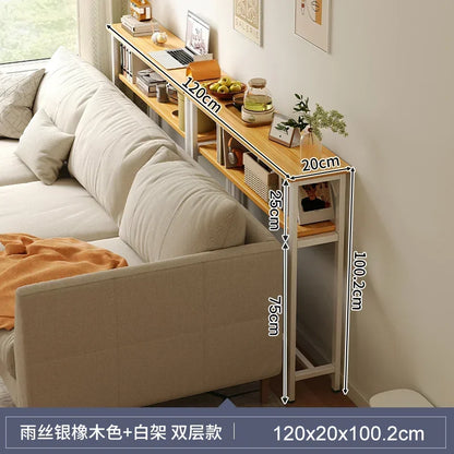 Narrow Sofa Gap Side Table — Space-Saving Partition Rack