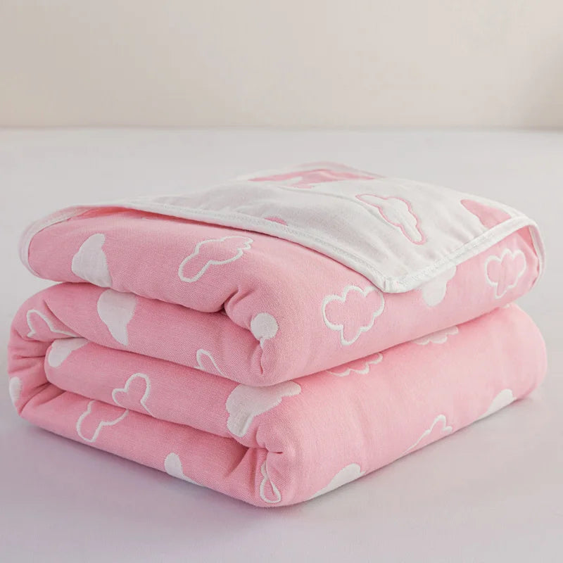 Cotton Gauze Summer Quilt — Plaid