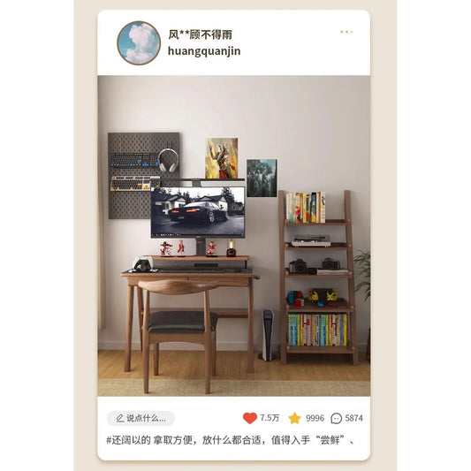 Where Books Meet Beauty — Minimalist Open Bookshelf & Display Cabinet