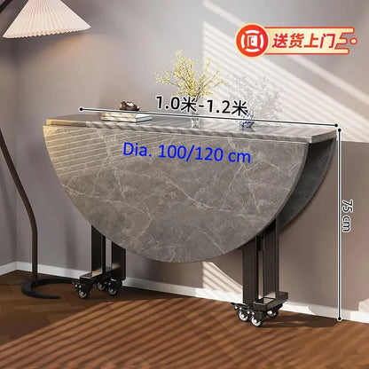 Round Foldable Dining Table — 100 & 120cm