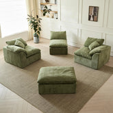 The Cloud Sofa — 109" Oversized L-Shaped Chenille 
