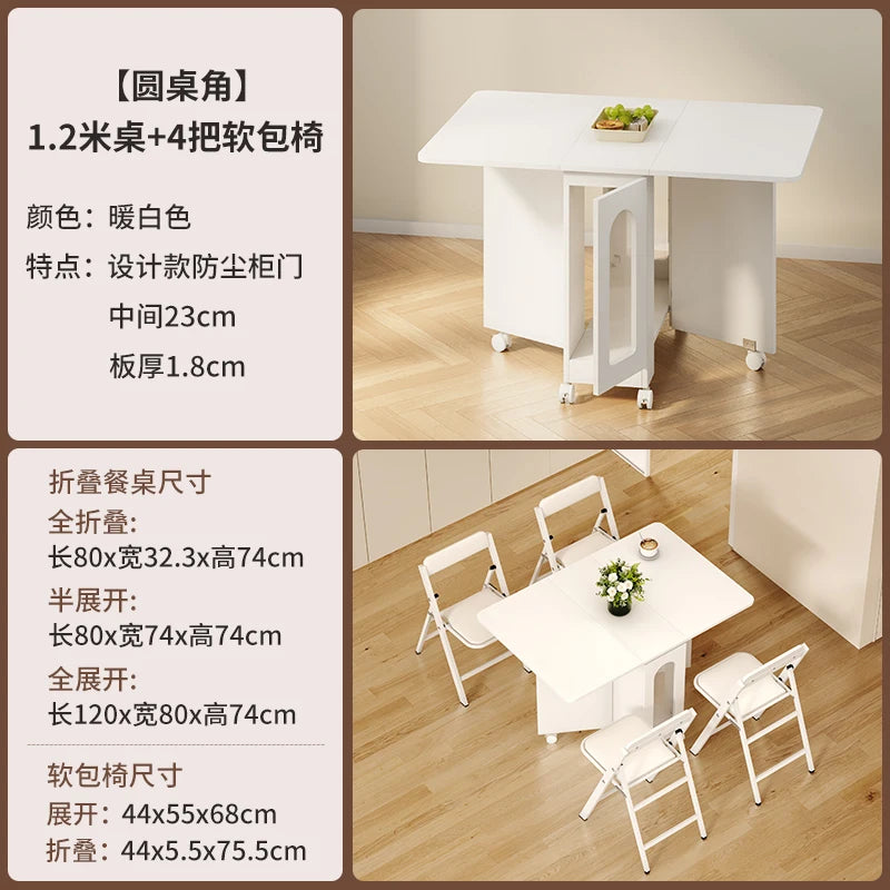 Nordic Minimalist Foldable Dining Table