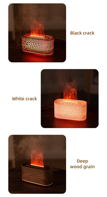 Flicker & Flow — Flame Effect Aromatherapy Diffuser & Humidifier