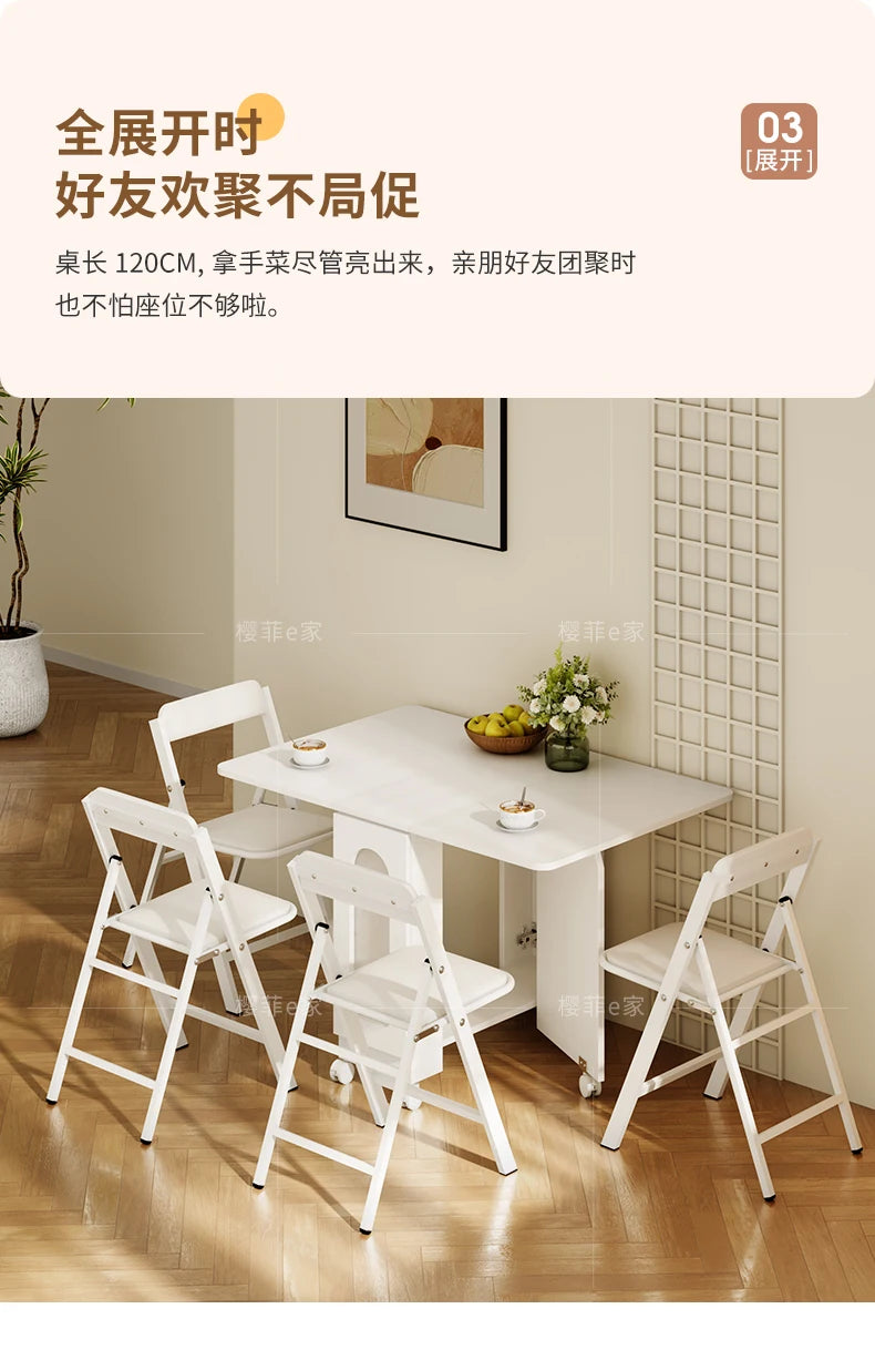 Nordic Minimalist Foldable Dining Table