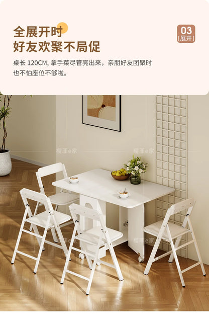 Nordic Minimalist Foldable Dining Table