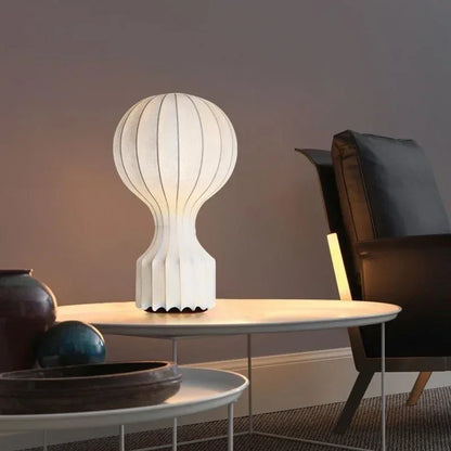 Wabi-Sabi Fabric Floor Lamp — Japandi Style for Bedroom & Living Room